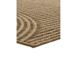 Alfombra exterior - geométrico efecto yute - natural - 200 x 290 cm - ACRA