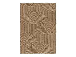 Alfombra exterior - geométrico efecto yute - natural - 200 x 290 cm - ACRA