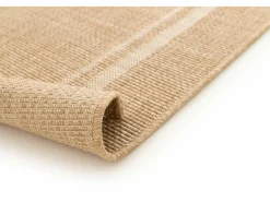 Alfombra exterior - geométrico aspecto yute - beige - 120 x 170 cm - GUINEA