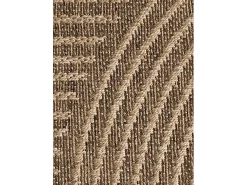 Alfombra exterior - geométrico efecto yute - natural - 80 x 150 cm - ACRA
