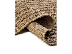 Alfombra exterior - geométrico efecto yute - natural - 80 x 150 cm - ACRA