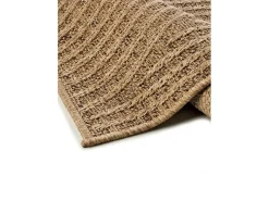 Alfombra exterior - geométrico efecto yute - natural - 160 x 230 cm - ACRA