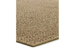 Alfombra exterior - geométrico efecto yute - natural - 80 x 150 cm - ACRA