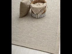 Alfombra Exterior Interior diseño moderno - Beige gris - 200 x 280 cm - CALGARY
