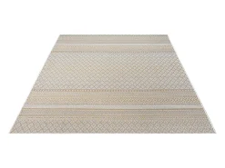 Alfombra Exterior Interior diseño moderno - Beige Amarillo - 240 x 340 cm - CALGARY