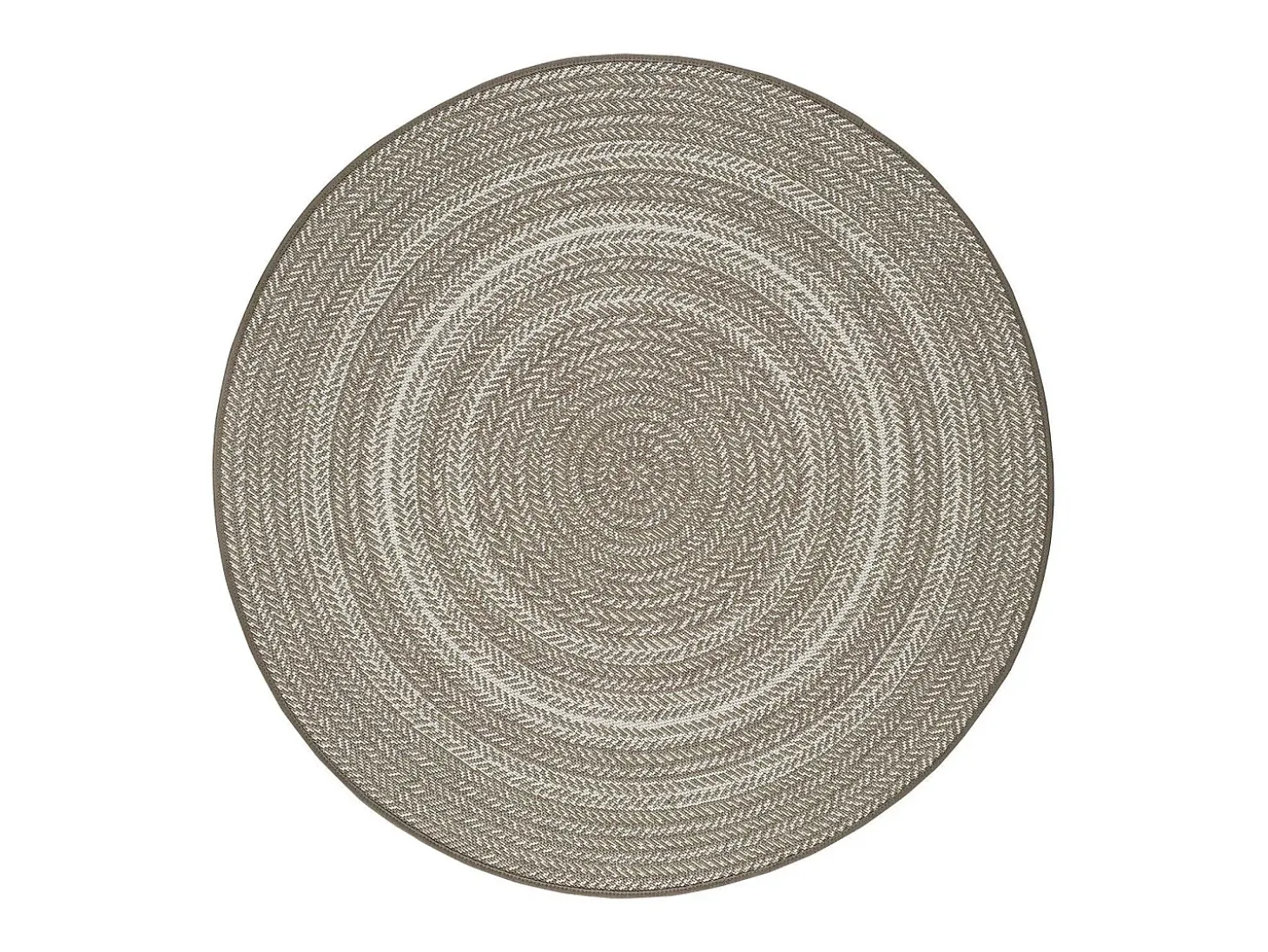 Alfombra exterior redonda - intérieur-extérieur - lino - diam.120 cm - SILVANA