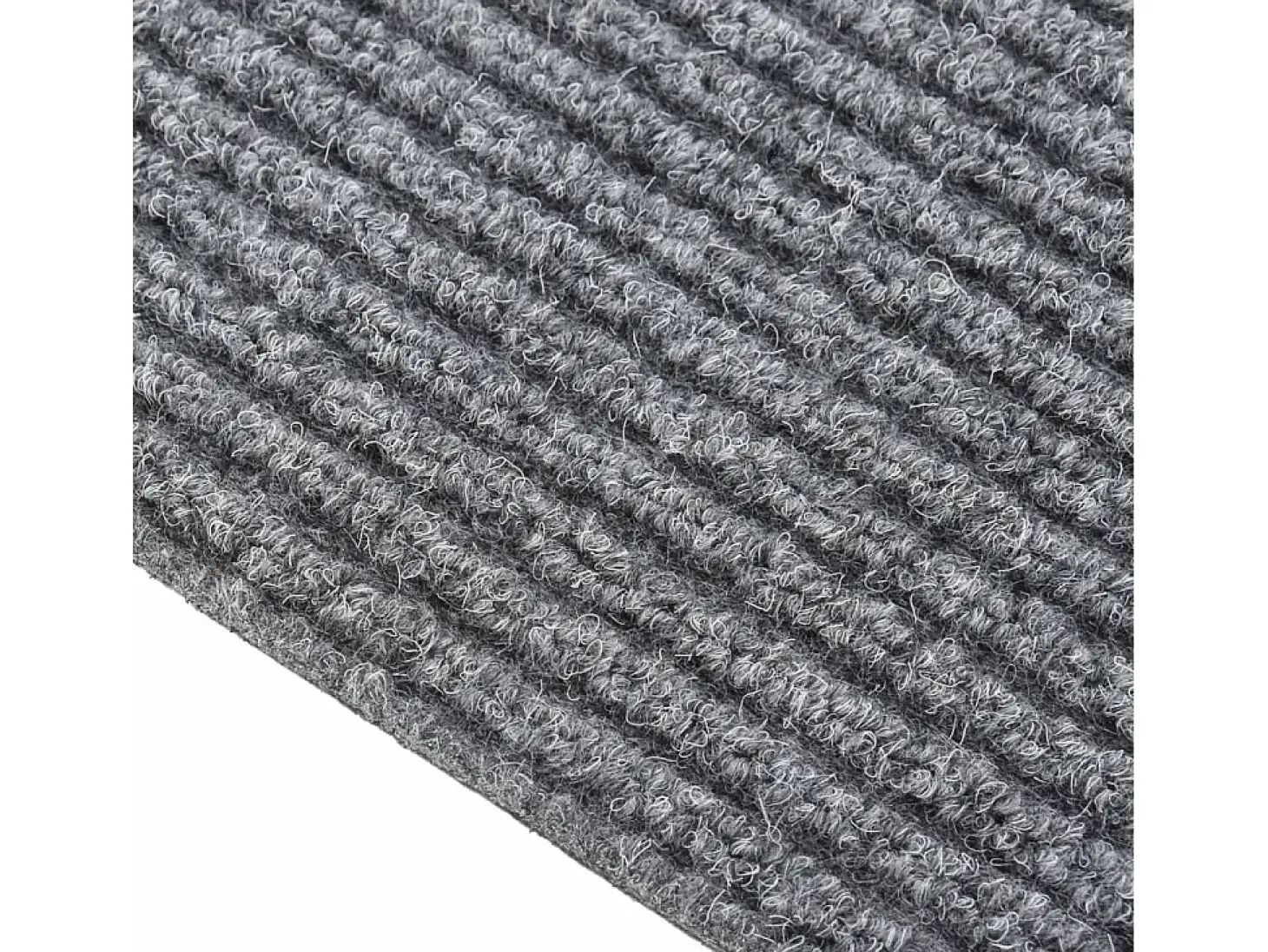 Alfombra felpudo atrapasuciedad gris 100x100 cm