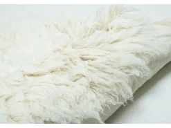 Alfombra Flokati de Grecia diámetro 100 cm Naturaleza Flokos XXL