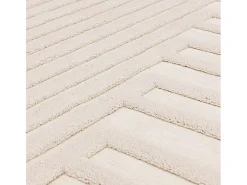 Alfombra geométrica - 120x170cm - crema - Valley Connection