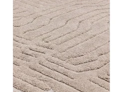 Alfombra geométrica - 160x230cm - beige - Valley Route