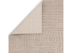 Alfombra geométrica - 120x170cm - beige - Valley Route