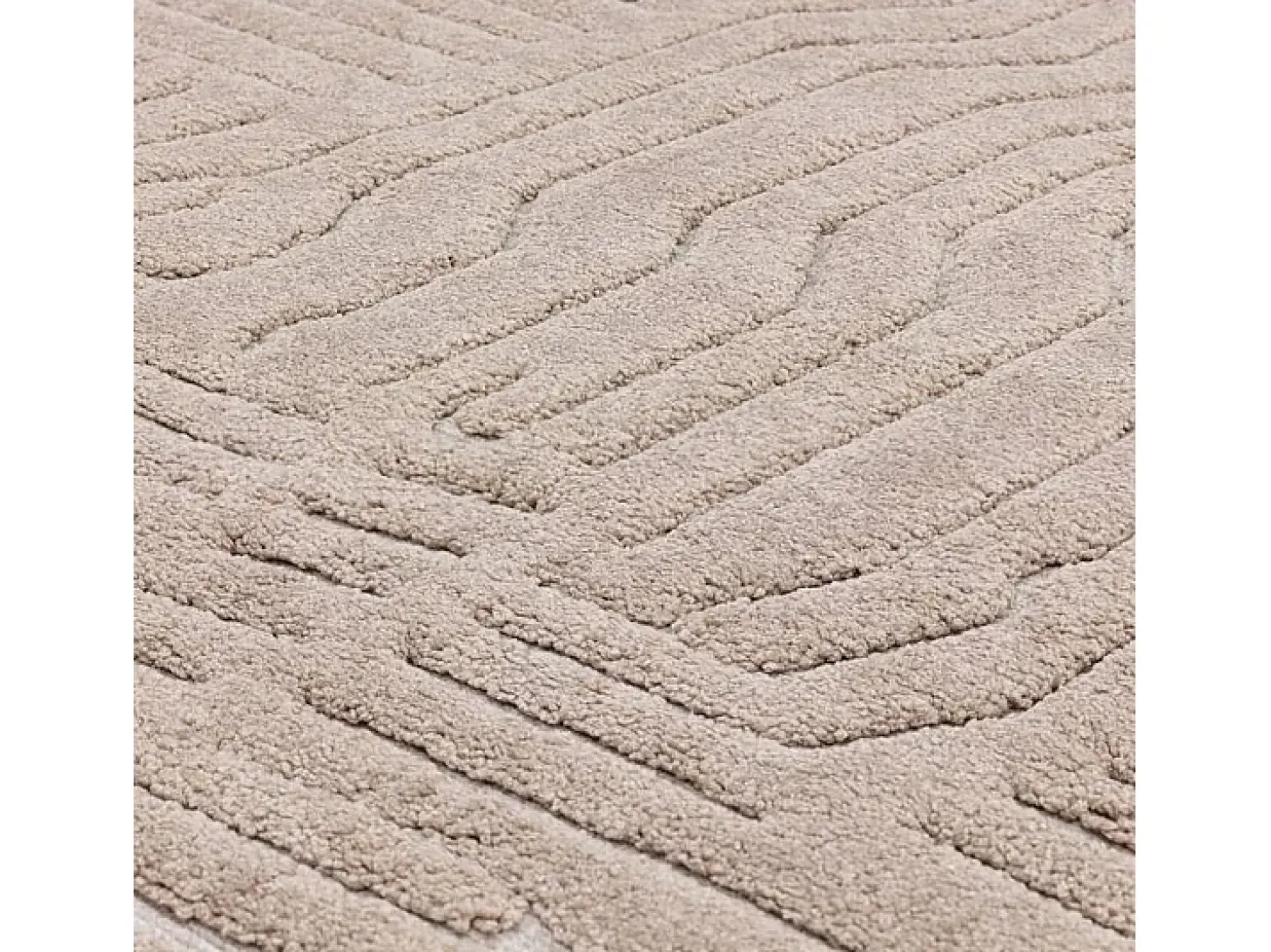 Alfombra geométrica - 120x170cm - beige - Valley Route