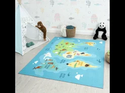 Alfombra Happy Life de Aprendizaje - Azul - 120x160 cm