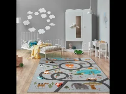 Alfombra Happy Life Juego Safari - Gris - 200x290 cm