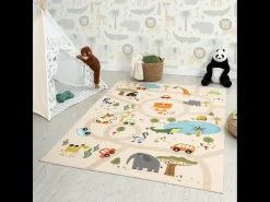 Alfombra Happy Life Juego Safari - Beige - 80x150 cm