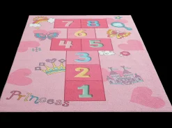 Alfombra Happy Life Juego Princesa - Rosa - 160x220 cm
