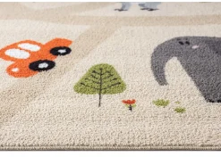 Alfombra Happy Life Juego Safari - Beige - 160 cm Redonda