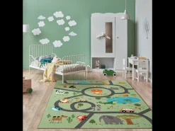 Alfombra Happy Life Juego Safari - Verde - 120x160 cm