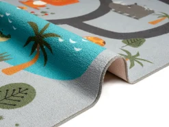 Alfombra Happy Life Juego Safari - Gris - 80x150 cm