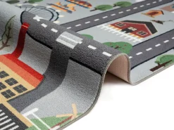 Alfombra Happy Life Juego - Gris - 80x150 cm
