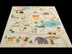 Alfombra Happy Life Juego Safari - Beige - 120x160 cm