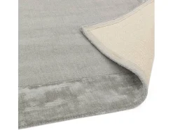 Alfombra hecha a mano Alfombra hecha a mano de lana y viscosa - 160x230cm - Plata - Ascot
