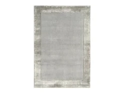 Alfombra hecha a mano Alfombra hecha a mano de lana y viscosa - 160x230cm - Plata - Ascot