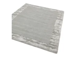 Alfombra hecha a mano Alfombra hecha a mano de lana y viscosa - 160x230cm - Plata - Ascot