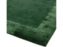 Alfombra hecha a mano Alfombra hecha a mano de lana y viscosa - 160x230cm - Verde - Ascot
