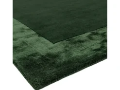 Alfombra hecha a mano Alfombra hecha a mano de lana y viscosa - 160x230cm - Verde - Ascot