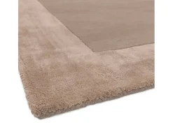 Alfombra hecha a mano Alfombra hecha a mano de lana y viscosa - 160x230cm - beige - Ascot