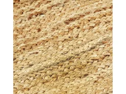 Alfombra hecha a mano de yute natural 80x160 cm ES90579