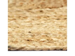 Alfombra hecha a mano de yute natural 120x180 cm