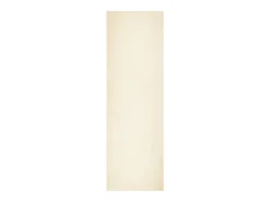 Alfombra HUARTE de pelo corto suave y lavable color crema 80x250 cm