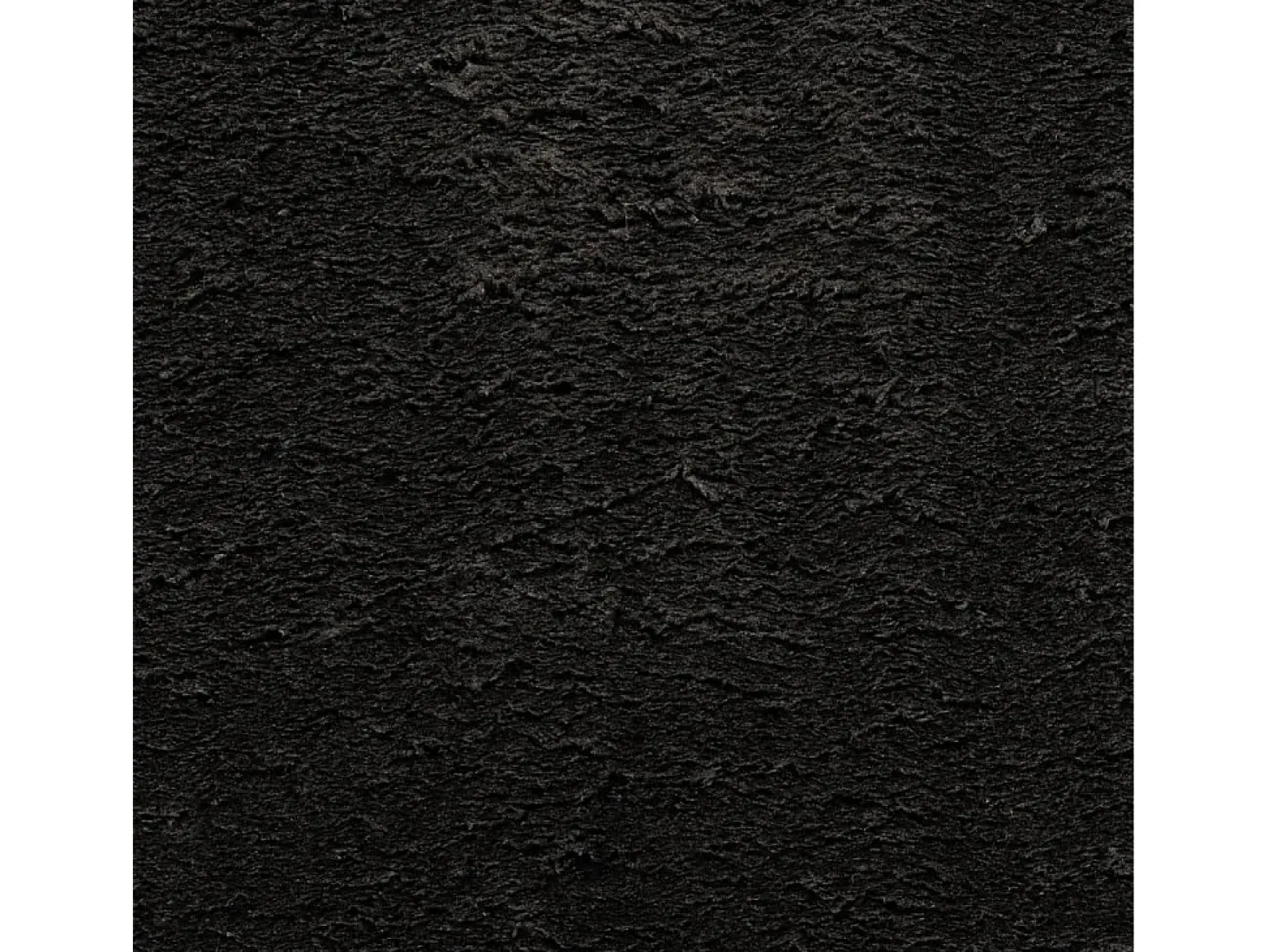 Alfombra HUARTE de pelo corto suave y lavable negra 200x200 cm