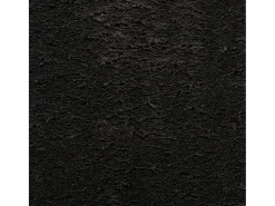 Alfombra HUARTE de pelo corto suave y lavable en color negro Ø 160 cm