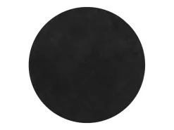Alfombra HUARTE de pelo corto suave y lavable en color negro Ø 160 cm