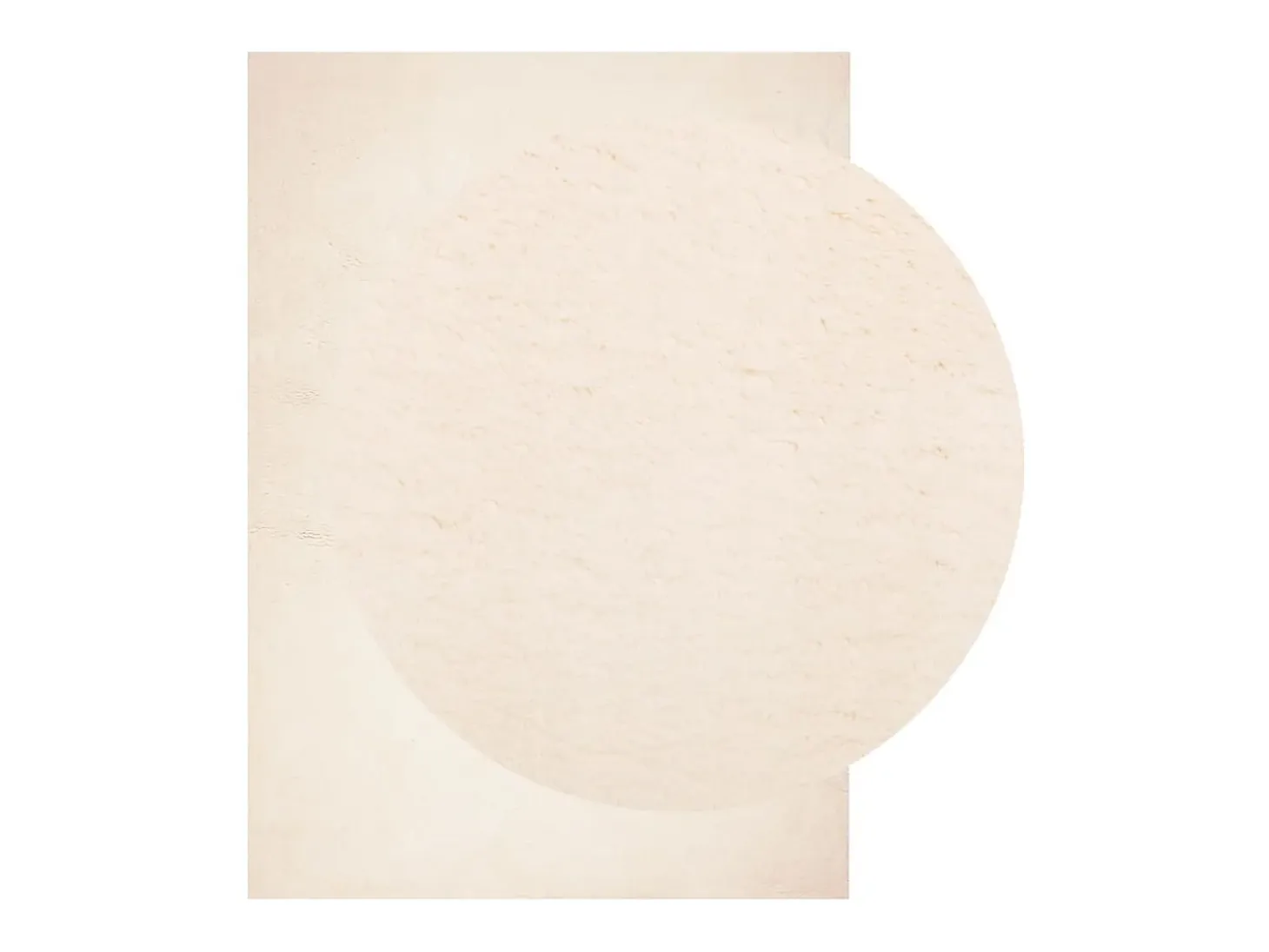 Alfombra HUARTE de pelo corto suave y lavable beige 120x170 cm