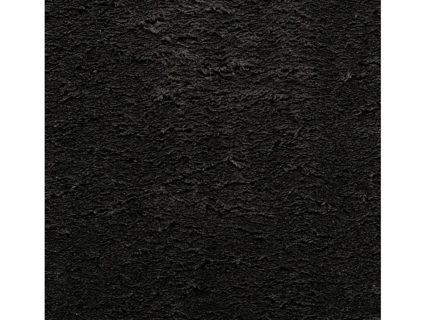 Alfombra HUARTE de pelo corto suave y lavable en color negro Ø 200 cm