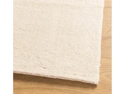 Alfombra HUARTE de pelo corto suave y lavable beige 240x240 cm