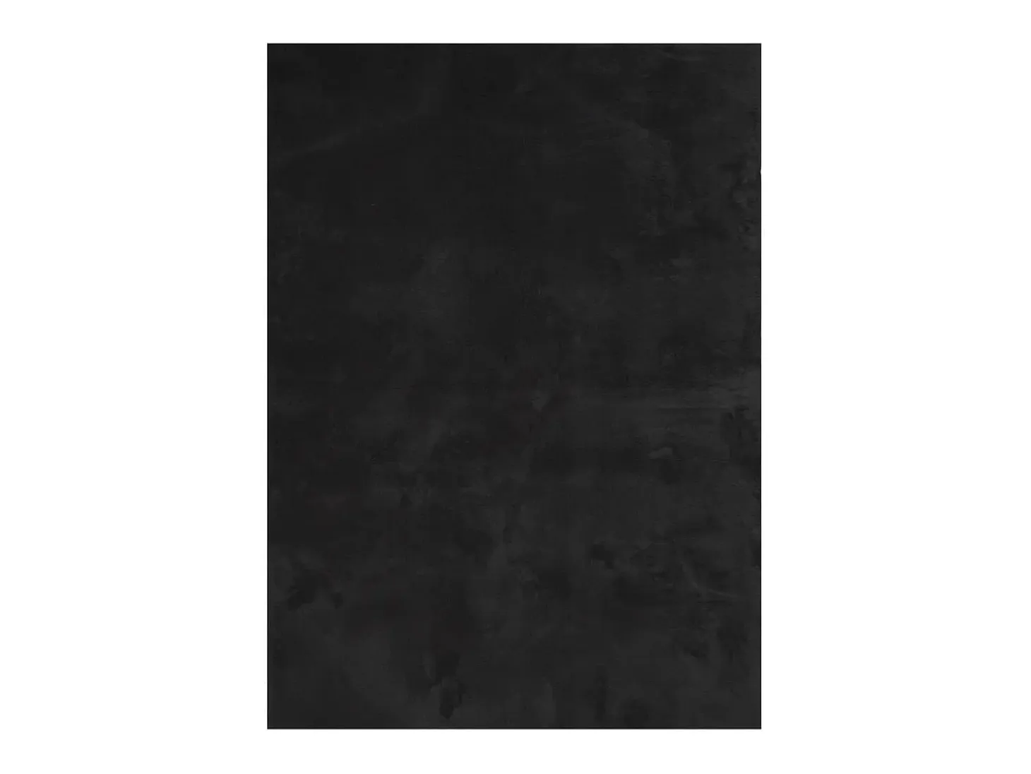 Alfombra HUARTE de pelo corto suave y lavable negra 140x200 cm