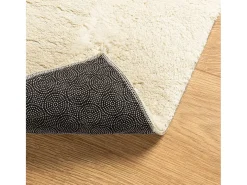 Alfombra HUARTE de pelo corto suave y lavable color crema 160x230 cm