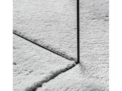 Alfombra HUARTE de pelo corto suave y lavable en gris 80x200 cm