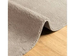 Alfombra HUARTE de pelo corto suave y lavable arena 240x240 cm