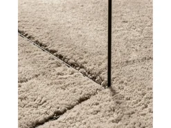 Alfombra HUARTE de pelo corto suave y lavable arena 240x240 cm