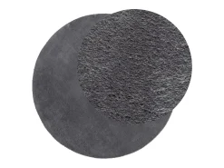 Alfombra HUARTE de pelo corto suave y lavable en color antracita Ø 120 cm