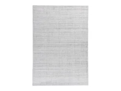 Alfombra Hygge de viscosa y lana 190x290 cm plata Boston