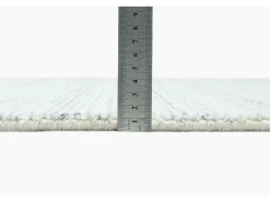Alfombra Hygge de viscosa y lana 190x290 cm plata Boston