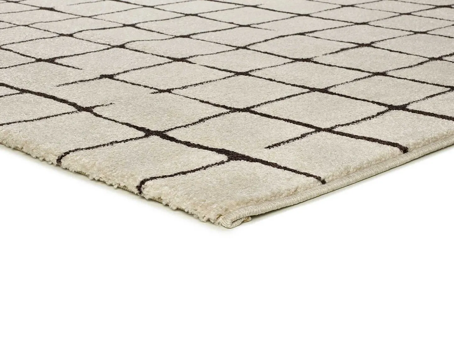 Alfombra interior - abstracto - blanco - 200 x 290 cm - RETRO