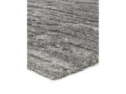Alfombra interior - abstracto con relieve - gris - 160 x 230 cm - YEN